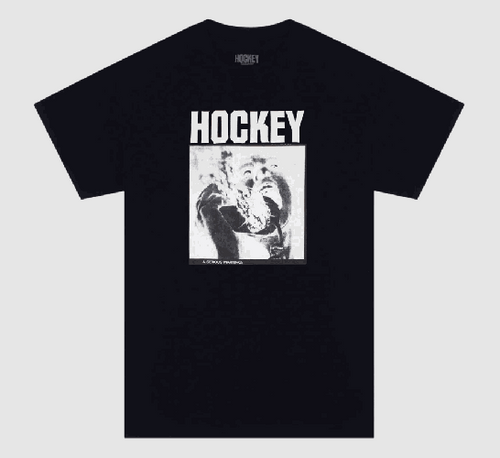 Hockey Serious Warning (Black) Tshirt XL