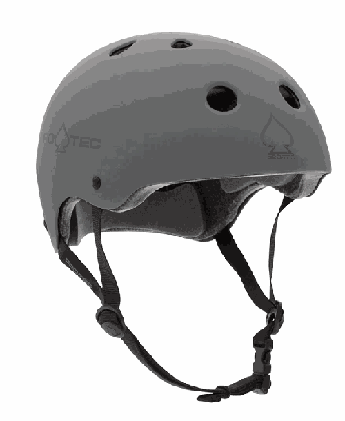 Pro Tec Certified Classic Helmet (Matte Grey) MD