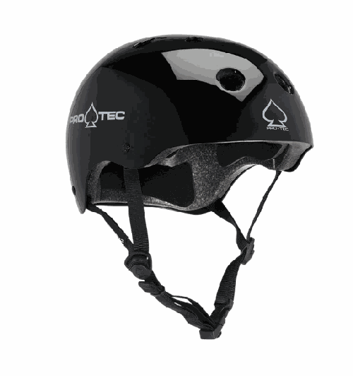 Pro Tec Certified Classic Helmet (Gloss Black) MD