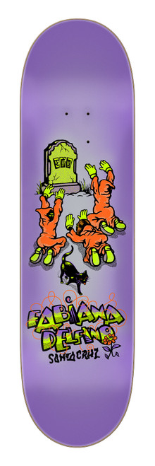 Santa Cruz skateboard deck, Delfino Ego deck, FeelBase Pro skateboard deck, 8.25 skateboard deck, 8.25 x 31.0 skateboard deck, pro model skateboard deck, responsive skateboard deck, lightweight skateboard deck, street skateboard deck, park skateboard deck, maple skateboard deck, high performance skateboard deck