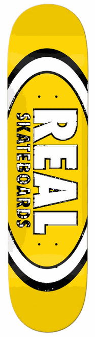 8.06 Real Team Classic Oval Deck - Yellow