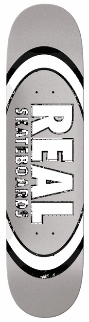 7.75 Real Team Classic Oval Deck - Grey