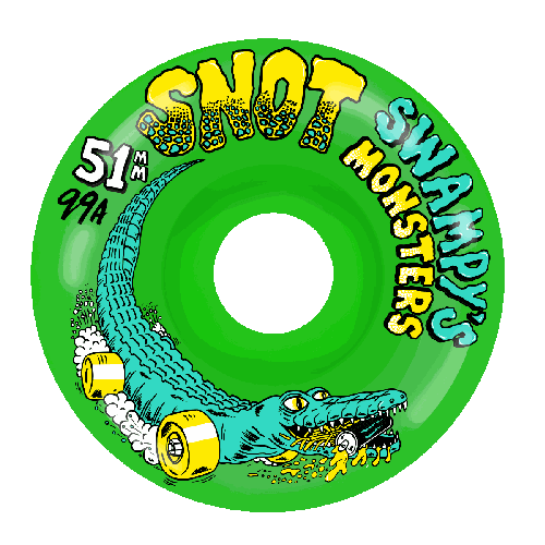 Snot 51mm 99a Swampy's Monsters Wheels - Green
