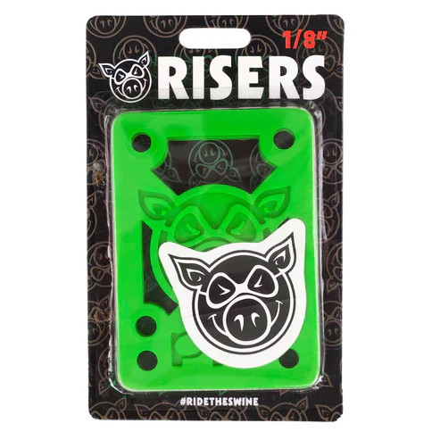 Pig 1/8" Riser Pads - Neon Green