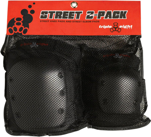 888 Street Elbow/Knee 2-Pack Pads Set - Black - XS
