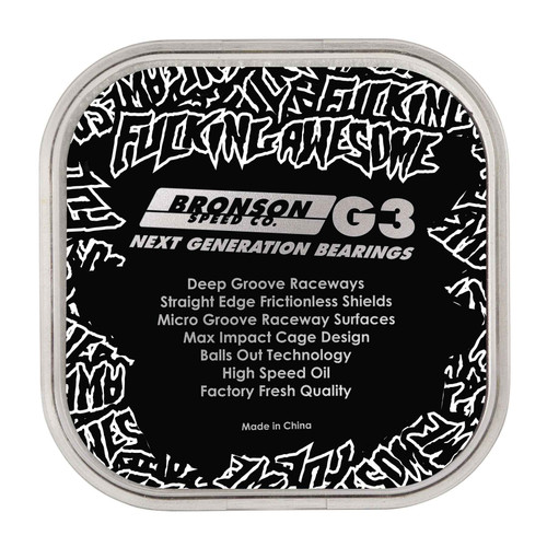 FA x Bronson Speed Co. G3 Bearings - Black/Black