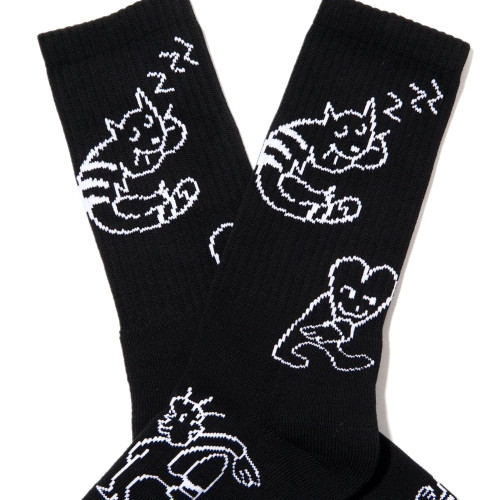 Cafe Buddy Socks (Black) - O/S