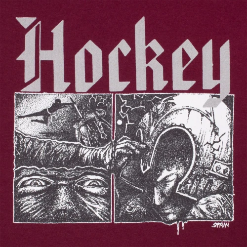 Hockey Middle Earth Tee - Burgundy