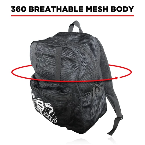 187 Standard Issue Mesh Black Backpack