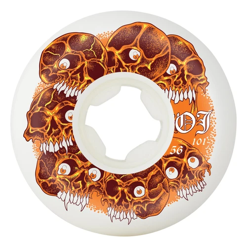 OJ 56mm 101a Grey Matter Hardline Wheels - White