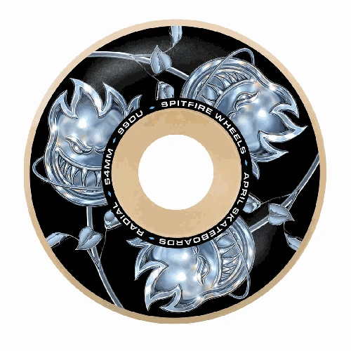 Spitfire x April 99D Bighead Rose Formula Four Radial Wheels