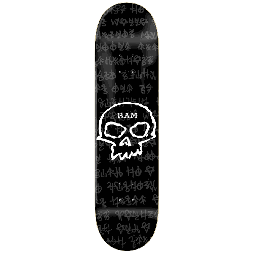 Zero x Bam 3 Strigoi Skull Deck - Black/Embossed