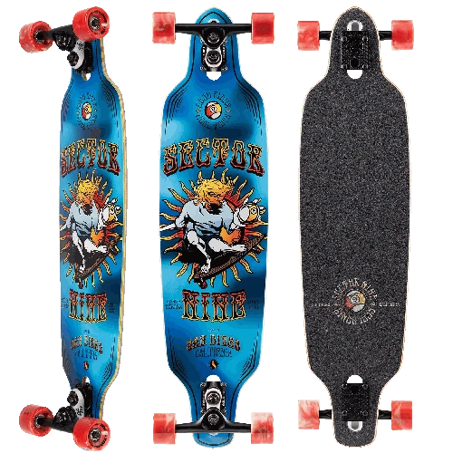 Sector Nine 9er Mini Fractal Blue Complete Longboard