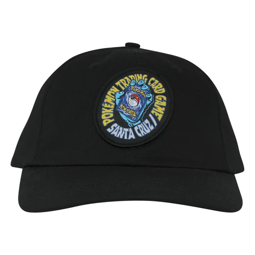 Pokemon x Santa Cruz TCG Hand Snapback Unstructured Hat - Black