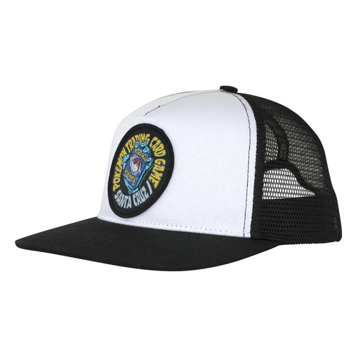 Pokemon x Santa Cruz TCG Hand Mesh Trucker Structured Youth Hat - White/Black