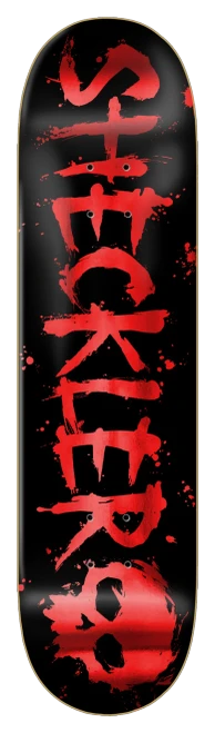 8.25 Zero Sheckler Blood Red Foil Deck