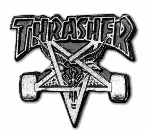 Thrasher Sk8 Goat Lapel Pin