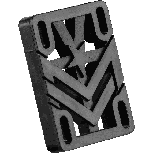 Mini Logo 1/2" Black Riser Pads