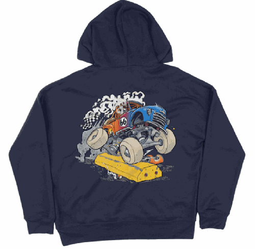 Ace Monster Truck Navy XL Hoodie