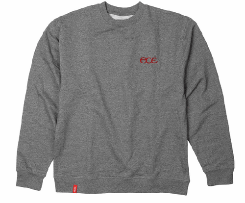 Ace Hutch Crew Neck Red SM Long Sleeve
