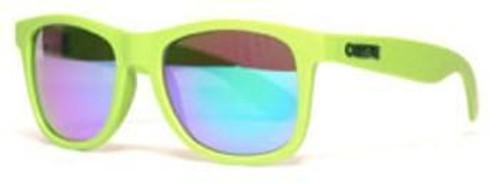 Cassette Eyewear - OGLX - Matte Lime Green/Green Mirror Lens