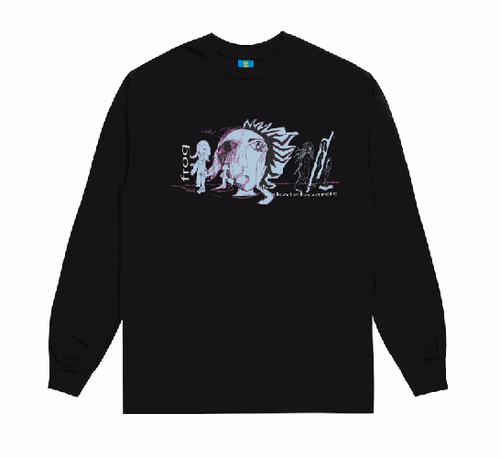 Frog Screamer Black Long Sleeve XL