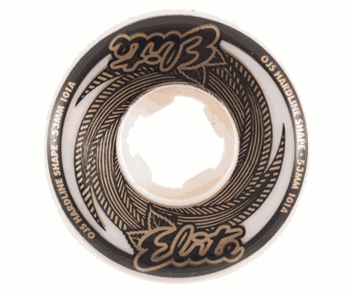 OJ 53mm 101a Elite White Gold Hardline Wheels