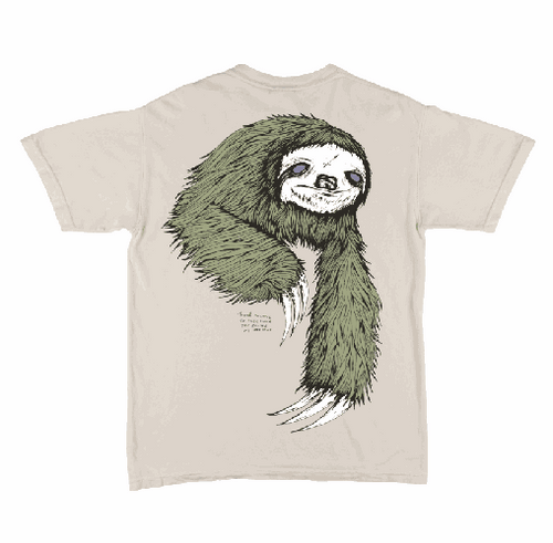 Welcome Sloth Bone/Sage Tshirt SM