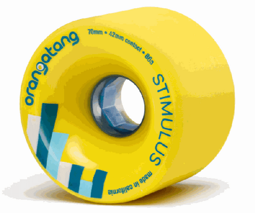 Orangatang Stimulus 70mm 86a Yellow Wheels