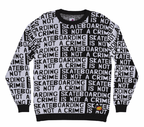 Santa Cruz Not A Crime Crew Sweater LG