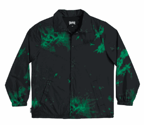 Creature Void Black/Green Coach Windbreaker SM