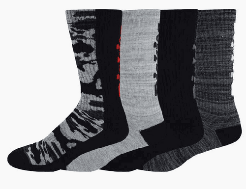 Dickies Logo Camo Crew Socks 4 Pack