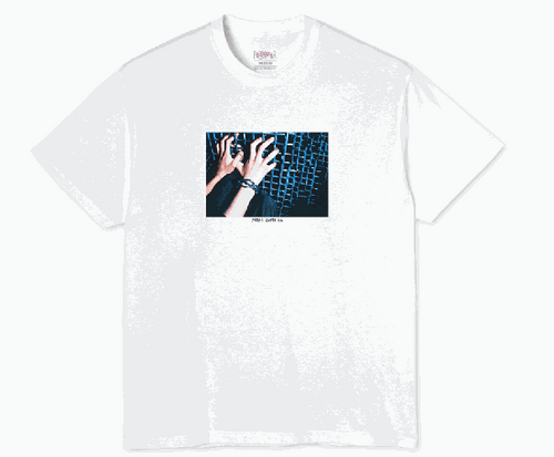 Polar Caged Hands White Tshirt LG