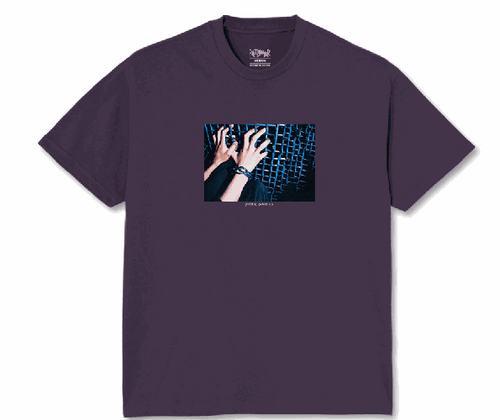 Polar Caged Hands Dark Violet Tshirt XL