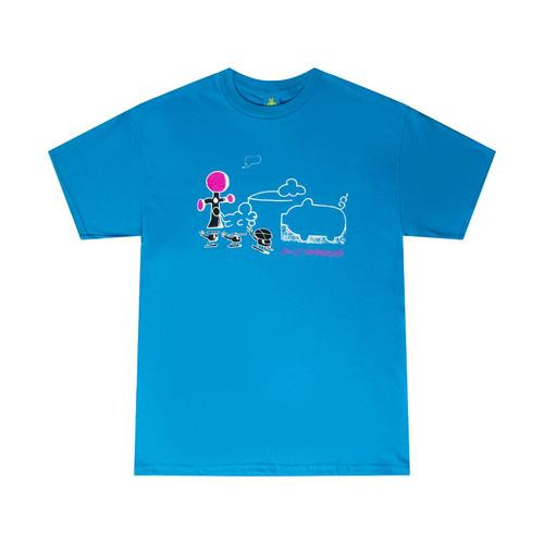 Frog Cloud Landed Tshirt (Turquoise) MD