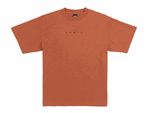 April Embroidered Orange Tshirt MD