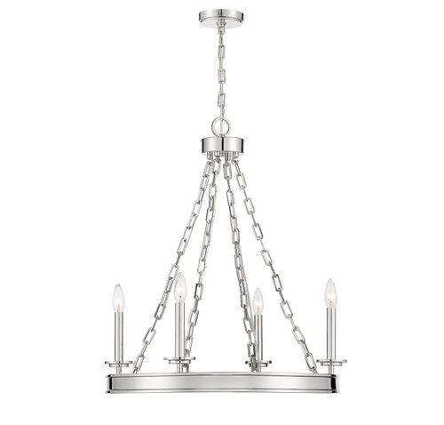 Savoy House - 1-4403-4-109 - Four Light Chandelier - Seville - Polished Nickel
