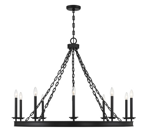 Savoy House - 1-4405-10-89 - Ten Light Chandelier - Seville - Matte Black
