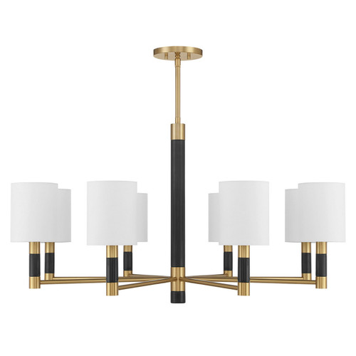 Savoy House - 1-4605-8-322 - Eight Light Chandelier - Conrad - Warm Brass