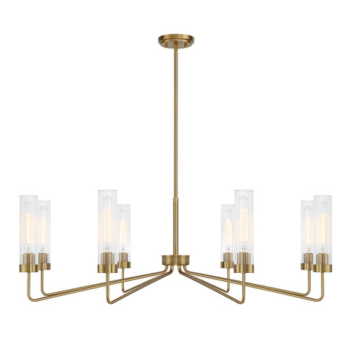 Savoy House - 1-8860-8-322 - Eight Light Chandelier - Baker - Warm Brass