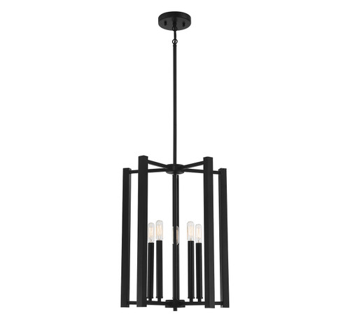 Savoy House - 3-7701-5-89 - Five Light Pendant - Benson - Matte Black