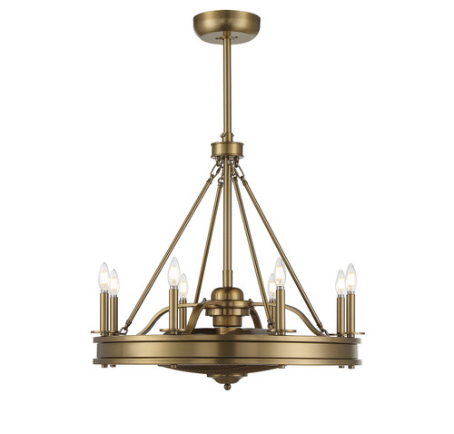 Savoy House - 39-FD-124-322 - LED Fan D'Lier - Lyon - Warm Brass