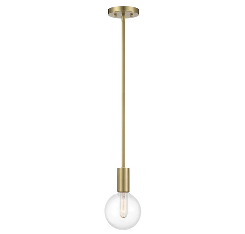 Savoy House - 7-3075-1-322 - One Light Mini Pendant - Wright - Warm Brass
