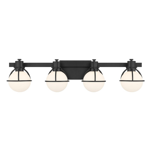 Savoy House - 8-1060-4-BK - Four Light Bathroom Vanity - Pierce - Matte Black