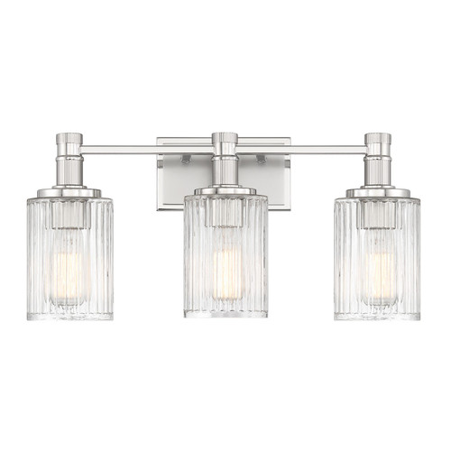 Savoy House - 8-1102-3-146 - Three Light Bathroom Vanity - Concord - Silver/Polished Nickel
