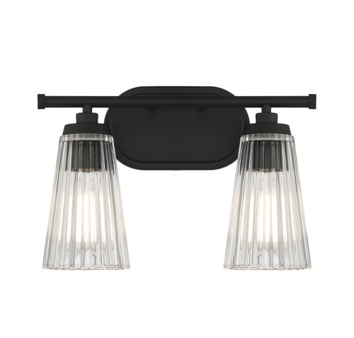Savoy House - 8-1745-2-BK - Two Light Bathroom Vanity - Chantilly - Matte Black