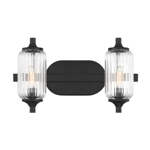 Savoy House - 8-3024-2-BK - Two Light Bathroom Vanity - Holton - Matte Black