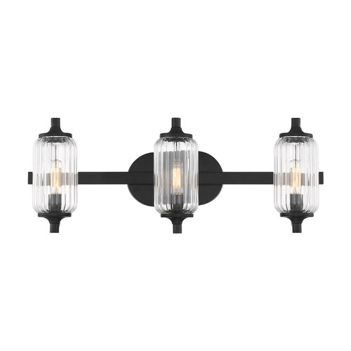 Savoy House - 8-3024-3-BK - Three Light Bathroom Vanity - Holton - Matte Black