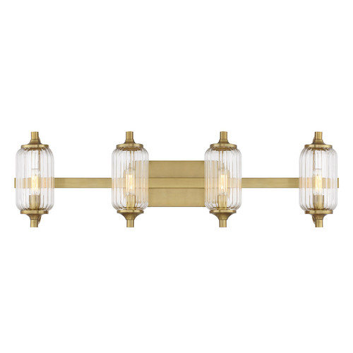 Savoy House - 8-3024-4-322 - Four Light Bathroom Vanity - Holton - Warm Brass