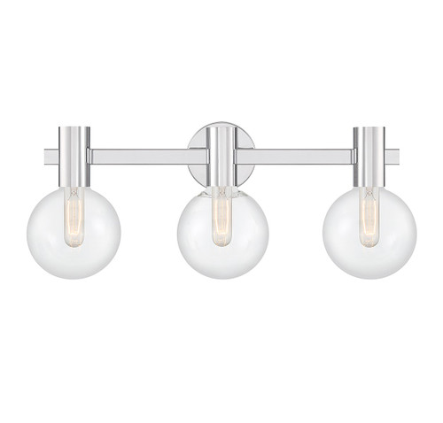 Savoy House - 8-3076-3-11 - Three Light Bathroom Vanity - Wright - Chrome